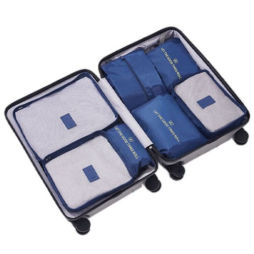Набор упаковочных сумок для чемодана NINETYGO 7 Set Packing Cubes 7 шт. (Темно-синий)