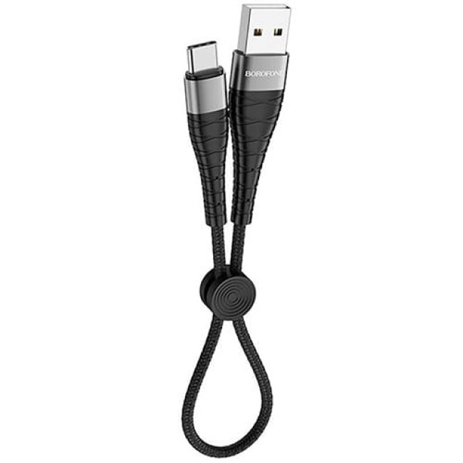 USB кабель Borofone BX32 Munificent Type-C длина 25 см (Черный)