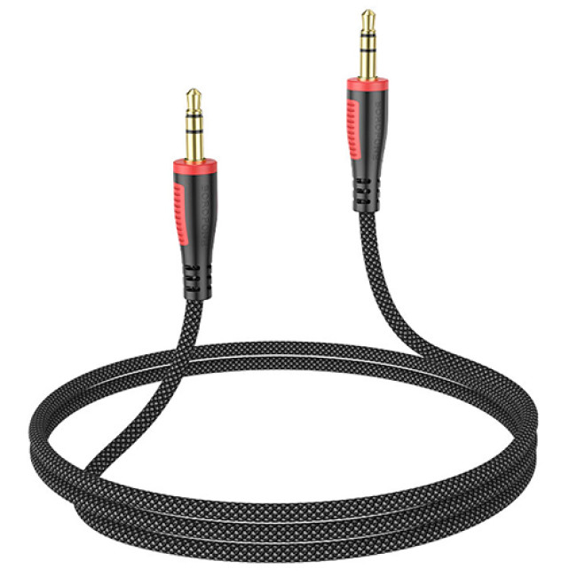Аудио-кабель AUX Borofone BL14, длина 1 метр (Чёрный)