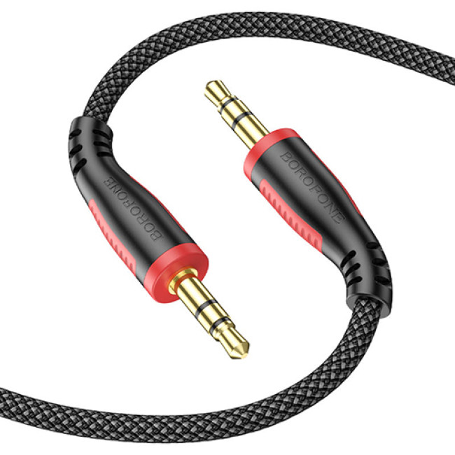 Аудио-кабель AUX Borofone BL14, длина 1 метр (Чёрный)