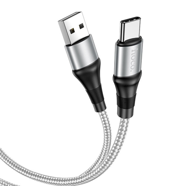 USB кабель Hoco X50 Excellent Type-C, длина 1,0 метр (Серый) 