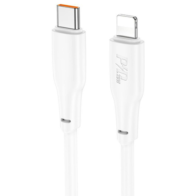USB кабель Hoco X93 Type-C to Lightning 20W, длина 2 метра (Белый)