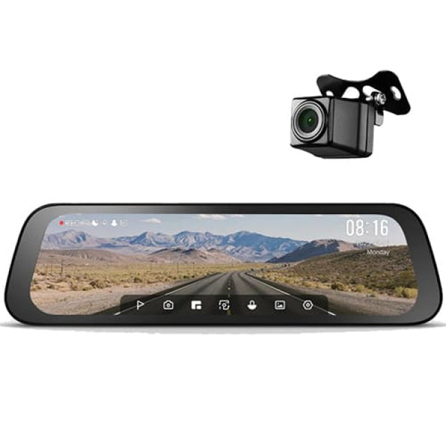 Видеорегистратор 70mai Rearview S500 Dash Cam Set в комплекте с камерой заднего вида RC13