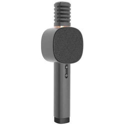 Караоке-микрофон А3 HoHo Sound MIC с колонкой (Серый) - фото