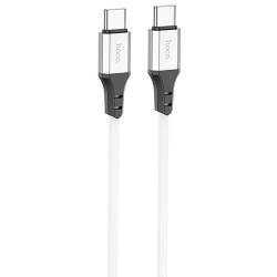 USB кабель Hoco X86 Spear Type-C to Type-C 60W, длина 1 метр (Белый) - фото