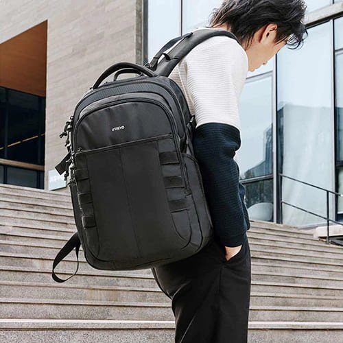 Рюкзак Urevo Large Capacity Multi-Function Backpack (Черный)