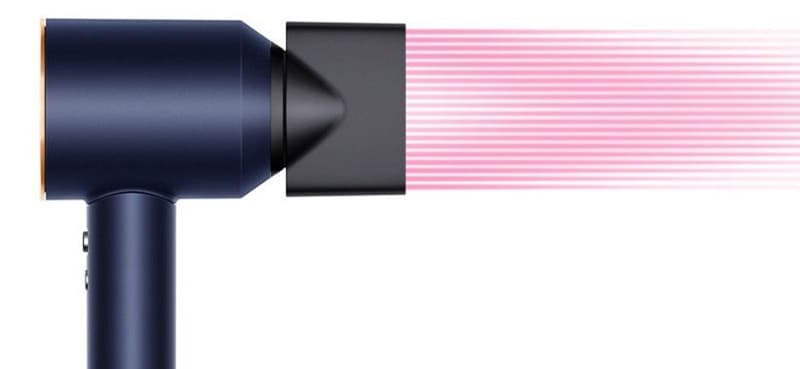 Фен Dyson HD07 Supersonic 426081-01 (синий/розовое золото)