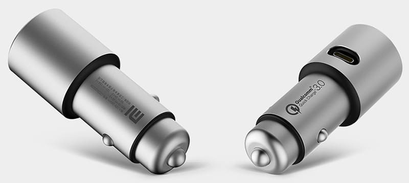 В автомобильном зарядном устройстве Xiaomi Mi Car Charger QC 3.0 2 USB 5 уровней защиты