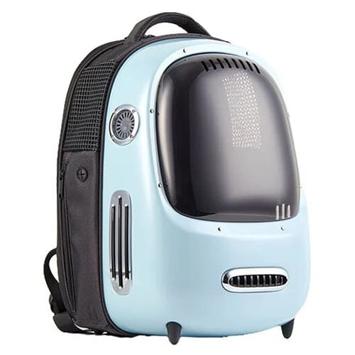 Переноска- рюкзак для кошек Xiaomi PETKIT Fresh Wind Cat Backpack P7701 (Голубой) - фото