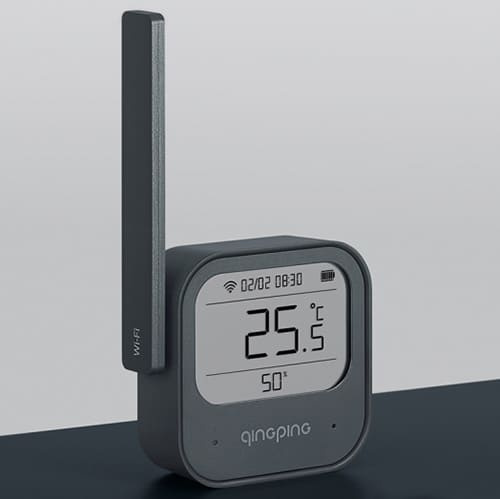 Датчик температуры и влажности Xiaomi Qingping Commercial Thermometer And Hygrometer (Серый) - фото2