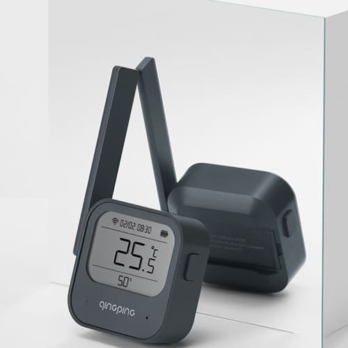 Датчик температуры и влажности Xiaomi Qingping Commercial Thermometer And Hygrometer (Серый) - фото3