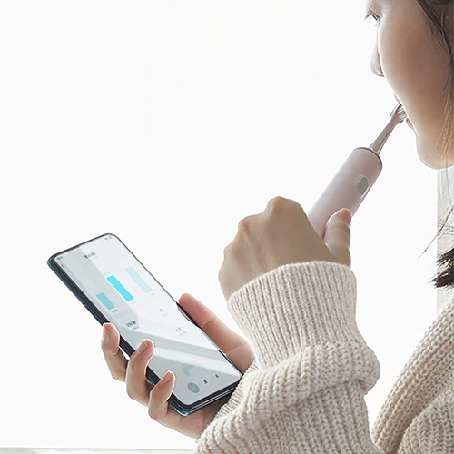 Электрическая зубная щетка Xiaomi MiJia Sonic Electric Toothbrush T500 Розовый - фото3
