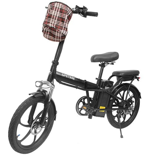 Электровелосипед Spetime E-Bike S6 Plus (Черный)