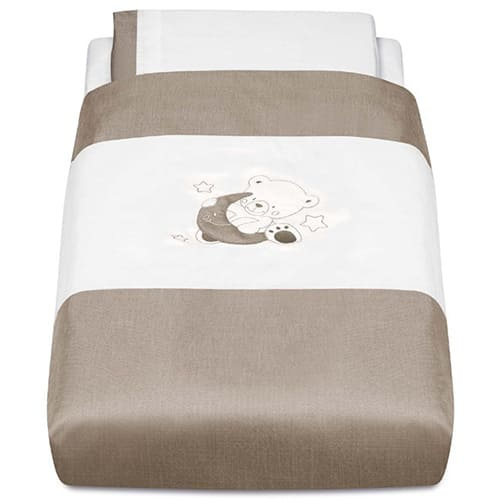 Комплект постельного белья САМ Set Piumone Orso Luna G248 (одеяло, бортик, наволочка) (Дизайн Лунный медведь)