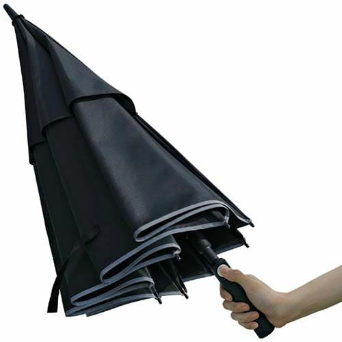 Зонт-трость Ninetygo Double-layer Windproof Golf Automatic Umbrella 150 см (Черный) - фото6