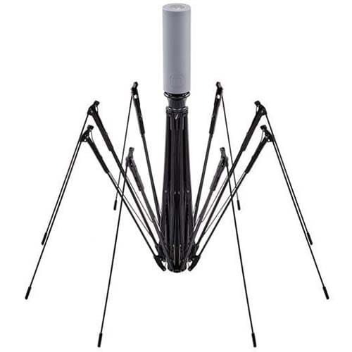 Зонт Ninetygo Folding Reverse Umbrella с подсветкой (Серый)