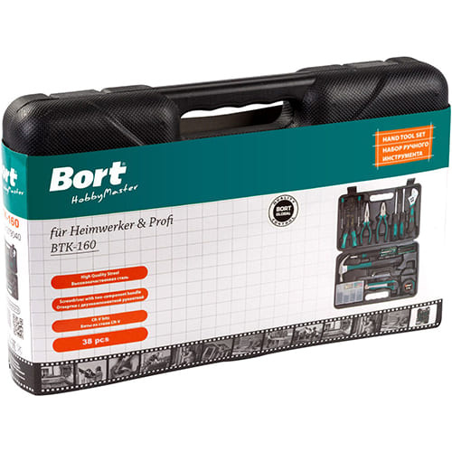Универсальный набор инструментов Bort BTK-160 (38 предметов)