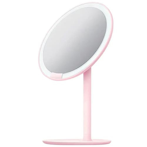 Зеркало для макияжа с подсветкой Amiro LED Lightting Mirror Mini Series AML004J (Розовый)  - фото