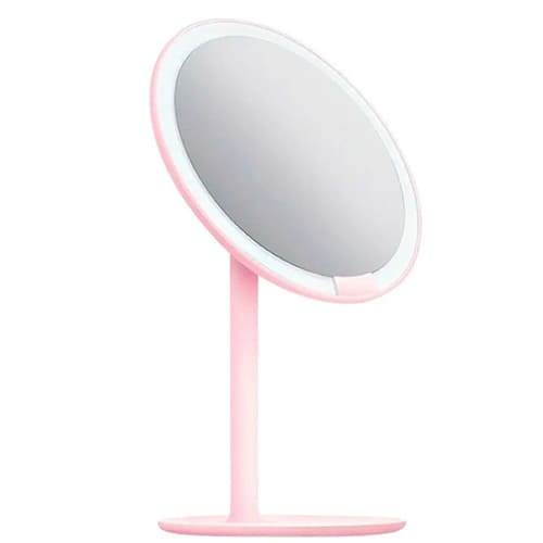 Зеркало для макияжа с подсветкой Amiro LED Lightting Mirror Mini Series AML004J (Розовый)  - фото4