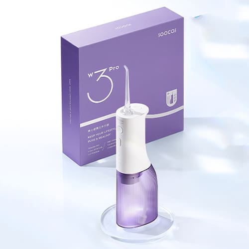 Ирригатор Soocas W3 Pro (4 насадки + гель для полости рта) Фиолетовый - фото2