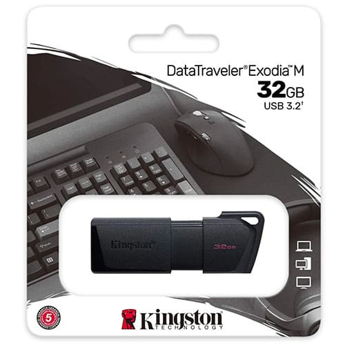 USB Флеш 32GB Kingston DataTraveler Exodia M (Черный)