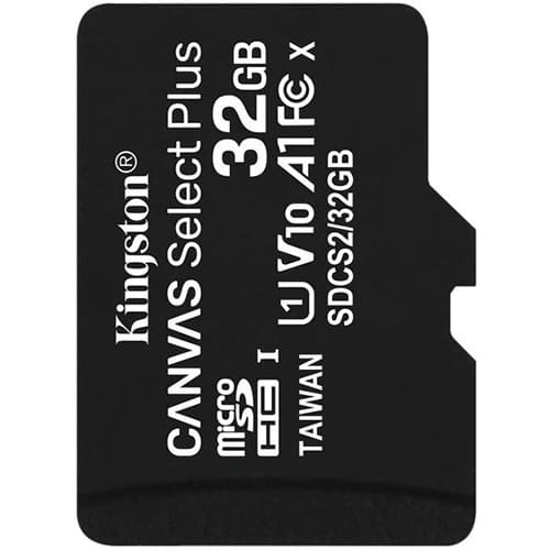 Карта памяти Kingston Canvas Select Plus microSDXC  32ГБ (SDCG3/32GB) + SD адаптер