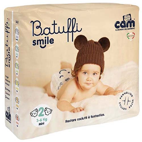 Подгузники CAM Batuffi Smile 2 Mini 3-6 кг (21 шт)
