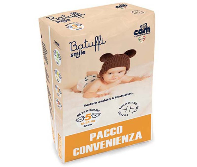 Подгузники CAM Batuffi Smile Pacco Scorta 5 Junior 12-25 кг (48 шт)