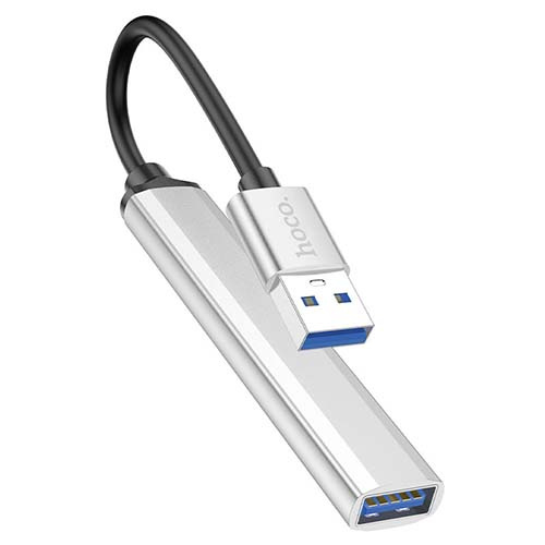 USB-хаб Hoco HB26 USB3.0 + USB2.0*3 (Серебристый)