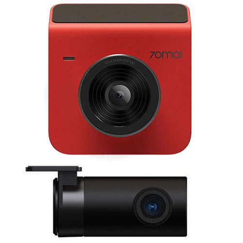 Видеорегистратор 70mai Dash Cam A400-1 + Камера заднего вида RC09 (Глобальная версия) Красный