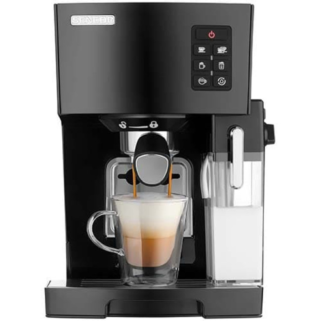 Рожковая помповая кофеварка Sencor SES 4050SS (Черный) - фото2