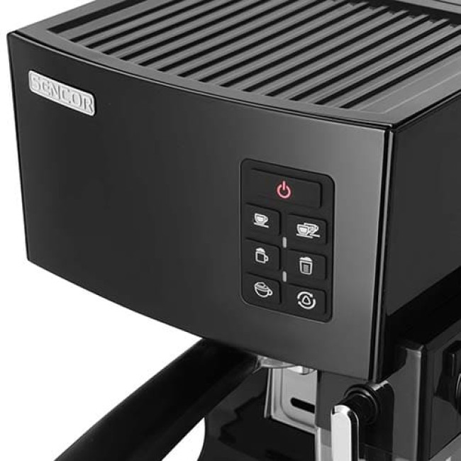 Рожковая помповая кофеварка Sencor SES 4050SS (Черный) - фото3