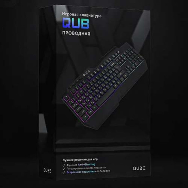 Игровая клавиатура QUB Gaming QGKBWD002 (Черный)