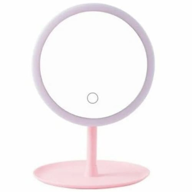 Зеркало для макияжа с подсветкой DOCO Daylight Pro HZJ001 (Розовый)