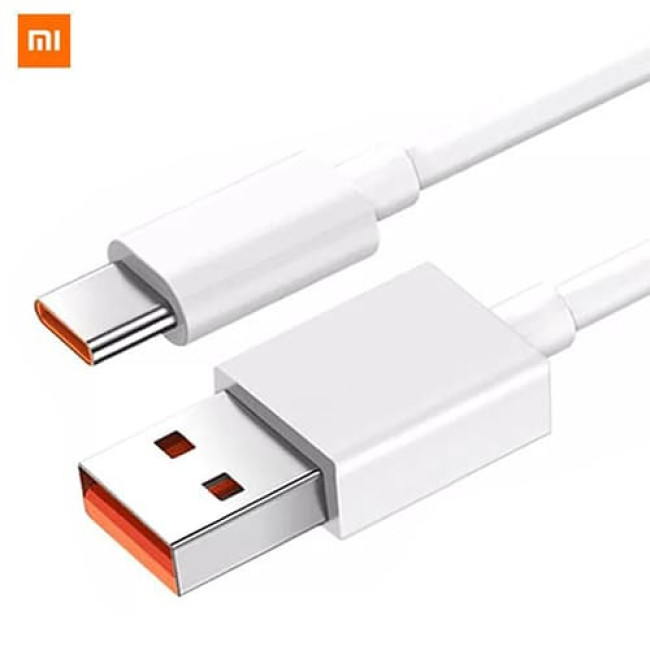 USB кабель Xiaomi 66W Type-C Turbo для зарядки и синхронизации, длина 1,0 метр (Белый) - фото3
