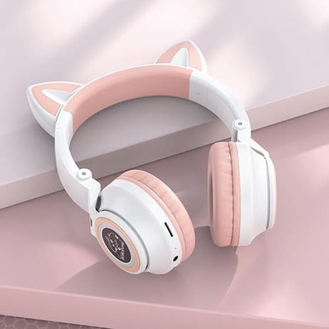 Наушники Borofone BO18 Cat Ear (Белый)