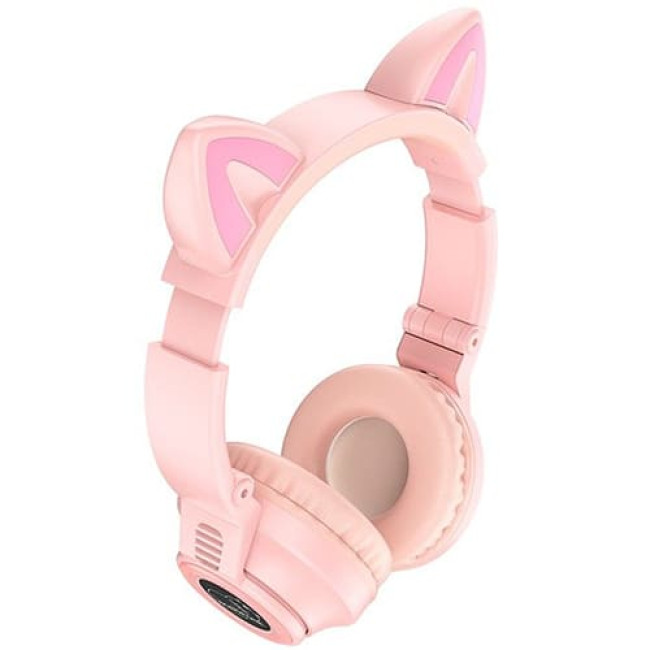 Наушники Borofone BO18 Cat Ear Розовые - фото2