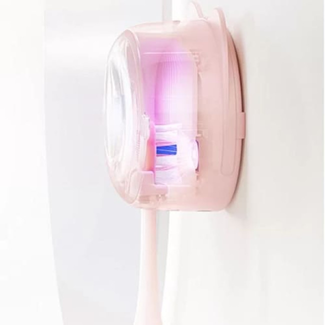 Электрическая зубная щетка Soocas D3 + Футляр c функцией UVC стерлизации + 2 насадки (Розовый) - фото5