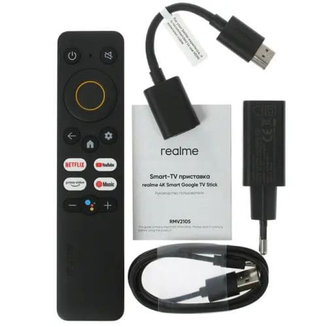 Медиаплеер Realme 4K Smart Google TV Stick - фото5