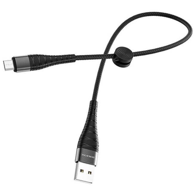 USB кабель Borofone BX32 Munificent Type-C длина 25 см (Черный) - фото2
