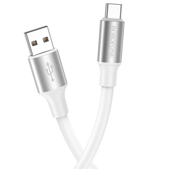 USB кабель Borofone BX82 Bountiful Type-C длина 1 метр (Белый)