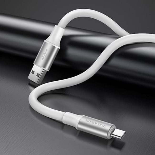 USB кабель Borofone BX82 Bountiful Type-C длина 1 метр (Белый)