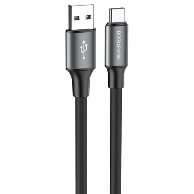 USB кабель Borofone BX82 Bountiful Type-C длина 1 метр (Черный)