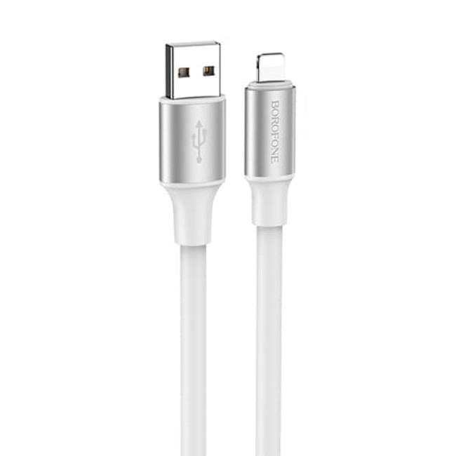 USB кабель Borofone BX82 Bountiful Lightning длина 1 метр (Белый)
