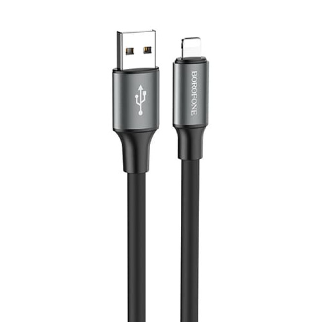 USB кабель Borofone BX82 Bountiful Lightning длина 1 метр (Черный)
