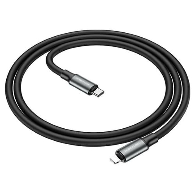 USB кабель Borofone BX82 Bountiful PD Type-C+ Lighting длина 1 метр (Черный)