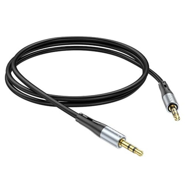 Аудио-кабель AUX Hoco UPA22, длина 1 метр (Чёрный) - фото3