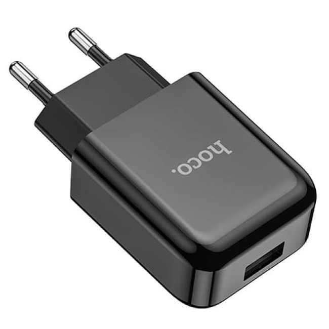 Зарядное устройство Hoco N2 1 USB 2.1A (Черный)