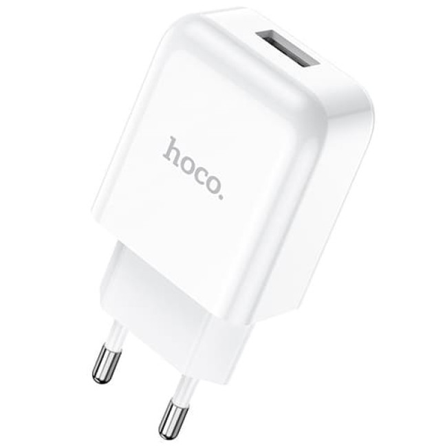 Зарядное устройство Hoco N2 1 USB 2.1A (Белый)