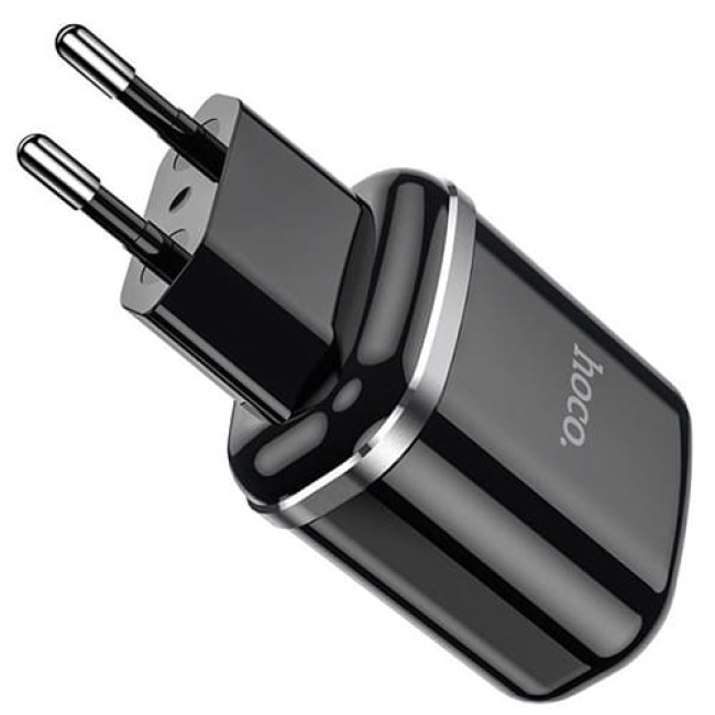 Зарядное устройство Hoco N4 Aspiring 2 USB 2.4A + Lightning кабель (Черный)